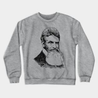 John Brown Sketch - History, Abolitionist, Leftist, Harpers Ferry Crewneck Sweatshirt